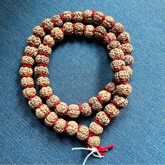 Rudrakhsha Mala Original 55 beads 5 Face for chanting, healing, meditation - Picture 3 of 7